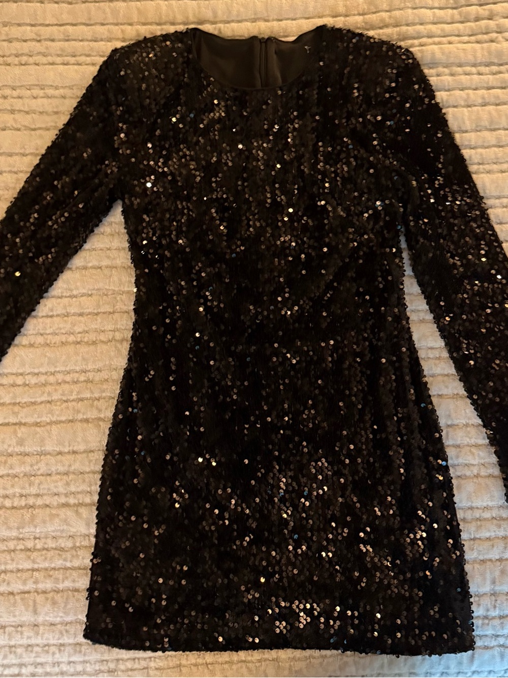 Forever 21 Long Sleeve Sequin Bodycon Mini Dress